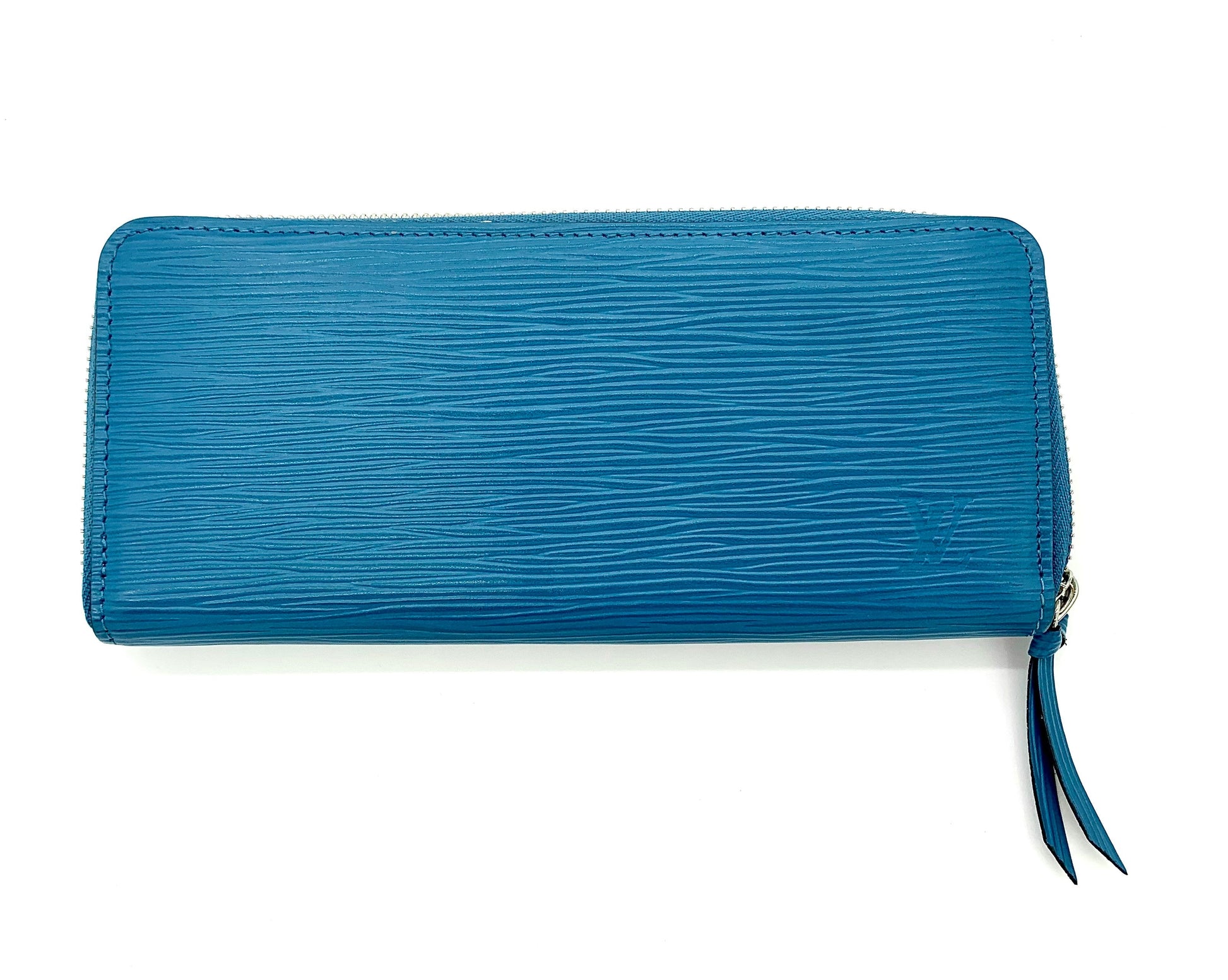 Louis Vuitton CLEMENCE Epi Blue Wallet Case