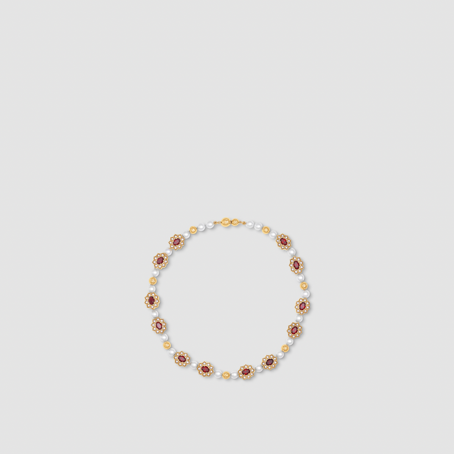 Louis Vuitton Runway LV Dynasty Flower Necklace M01763