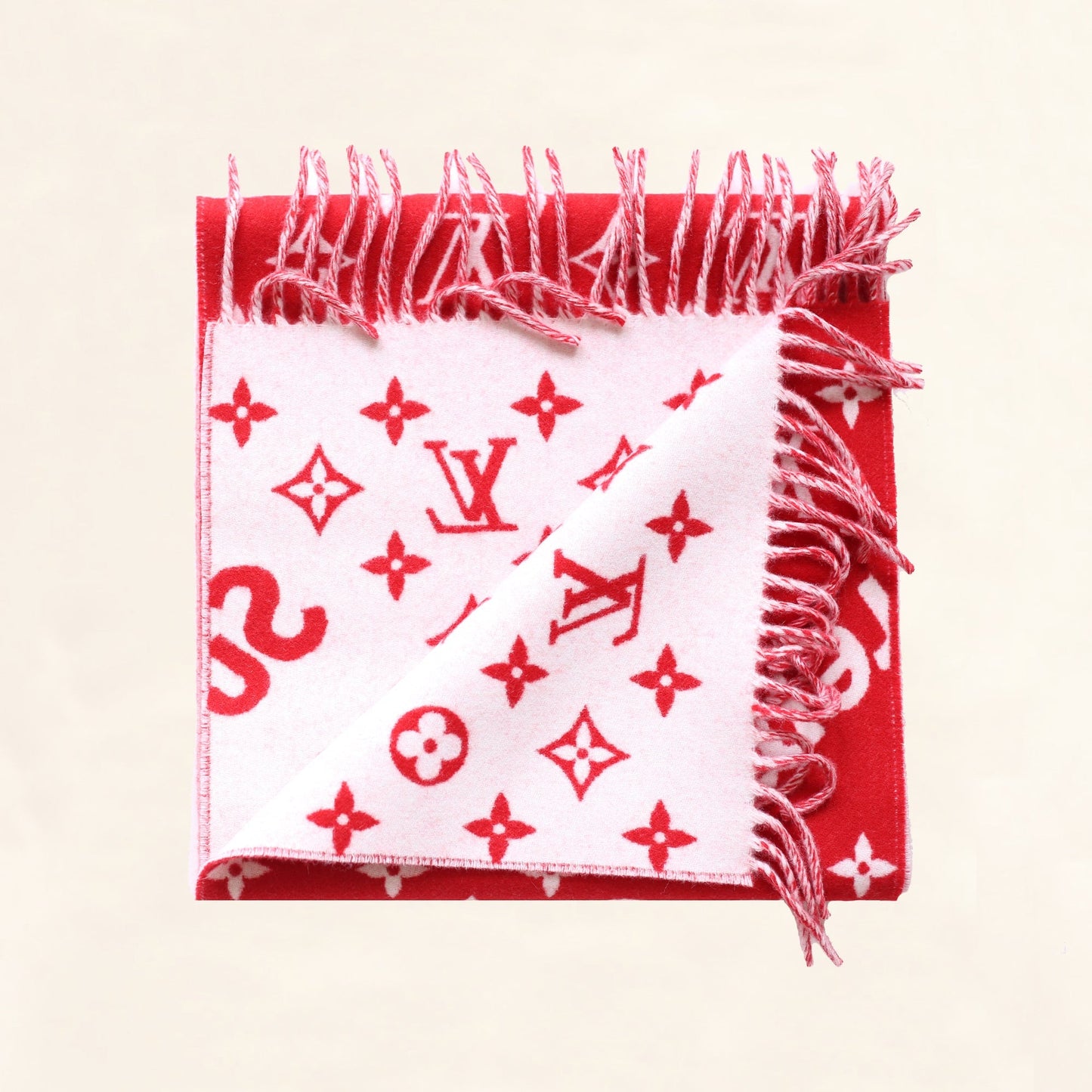 Louis Vuitton | Supreme Scarf | Red