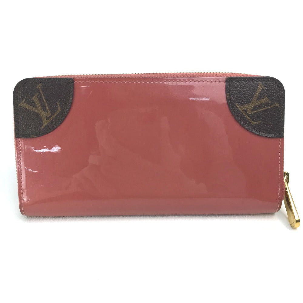 Louis Vuitton Long Purse ‚l62318 Pink beige Monogram Leather Canvas Patent Wallet Case