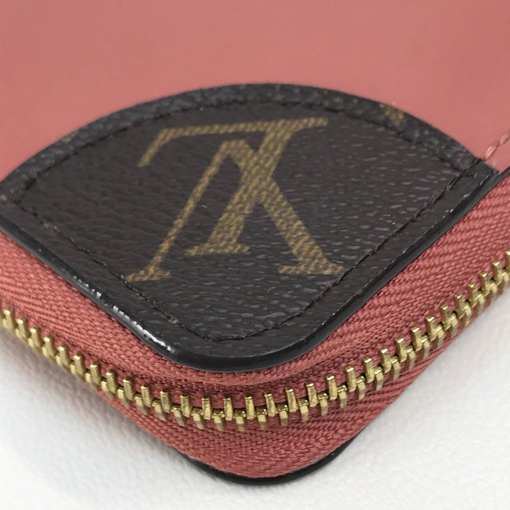 Louis Vuitton Long Purse ‚l62318 Pink beige Monogram Leather Canvas Patent Wallet Case