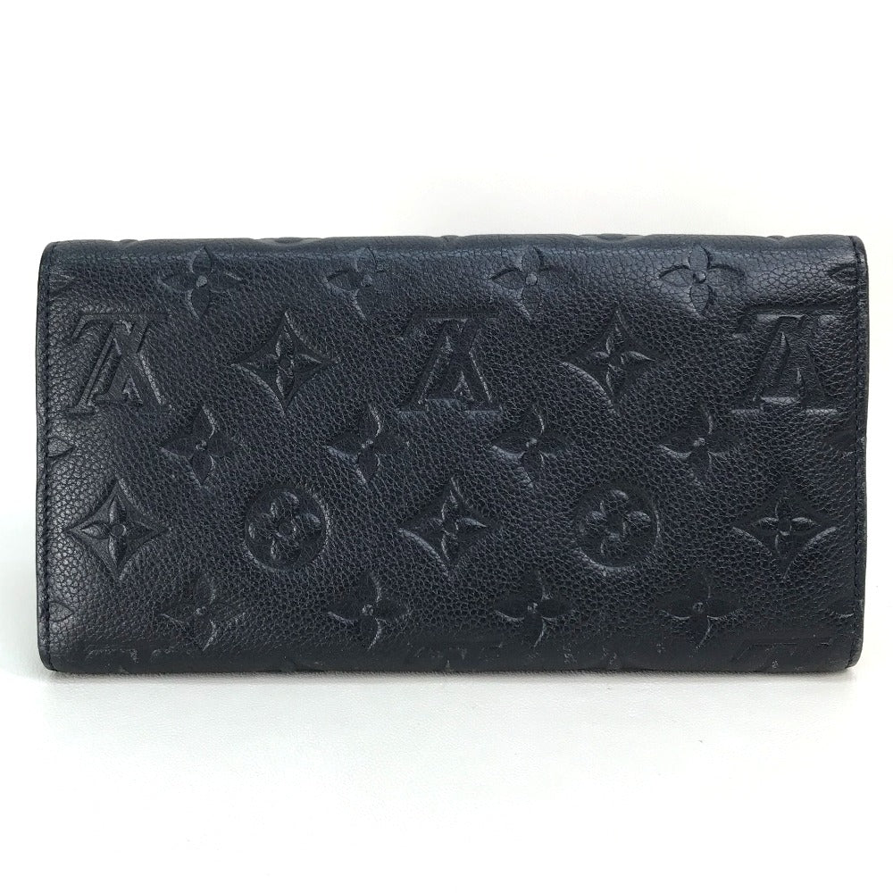 Louis Vuitton Long Purse M60258 Ann Platt Monogram Leather Navy Wallet Case