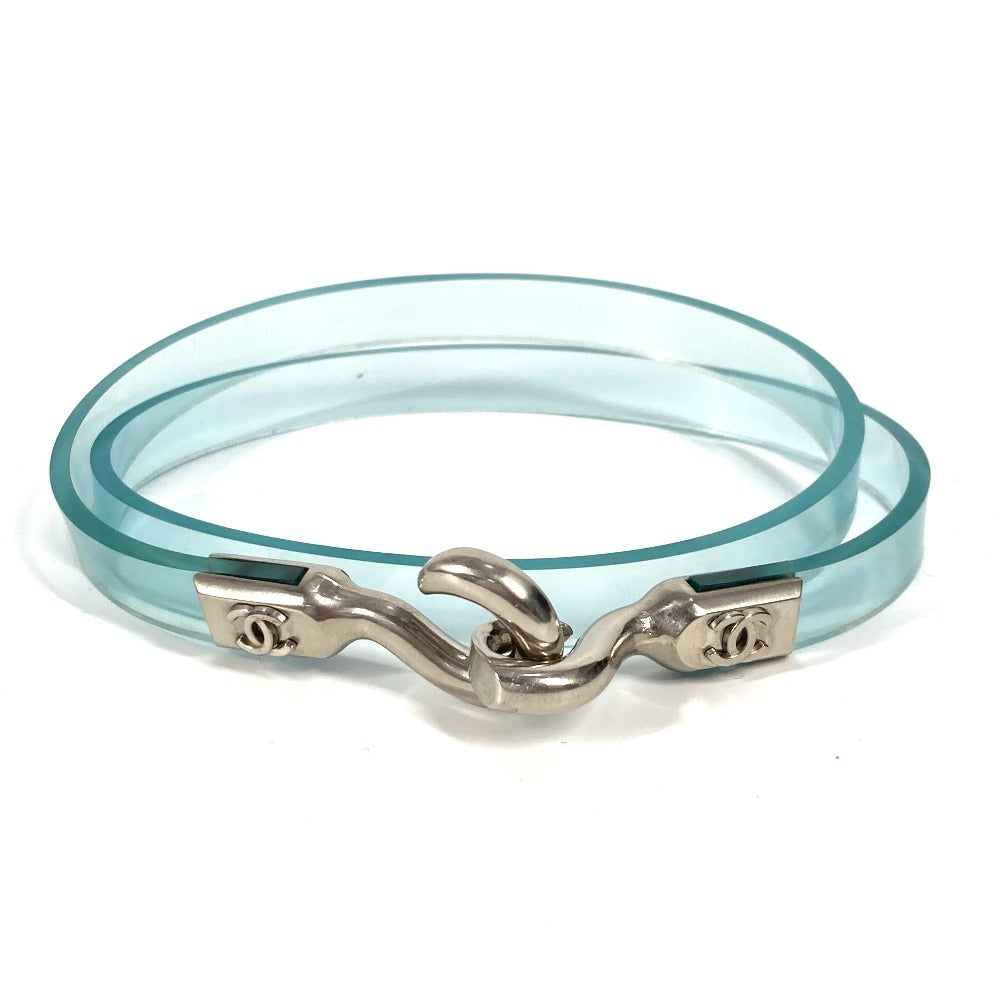 Chanel belt Plastics 00C logo CC COCO Blue