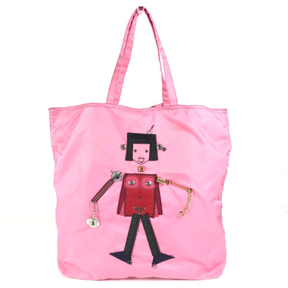 Shoulder Bag Robot Shopping Bag Nylon Pink