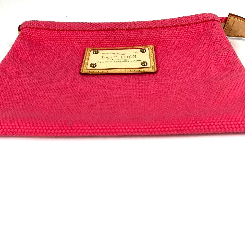 Louis Vuitton Pouch M40068 Antigua Pochette Flat Canvas Pink Shoes