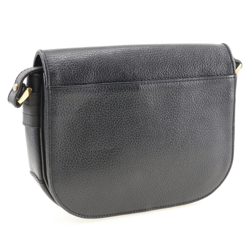 Burberry Shoulder Bag Women Leather Black