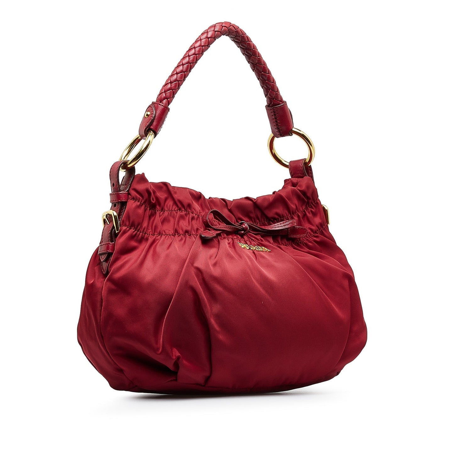 Prada Tessuto Bow Handbag Travel Bag