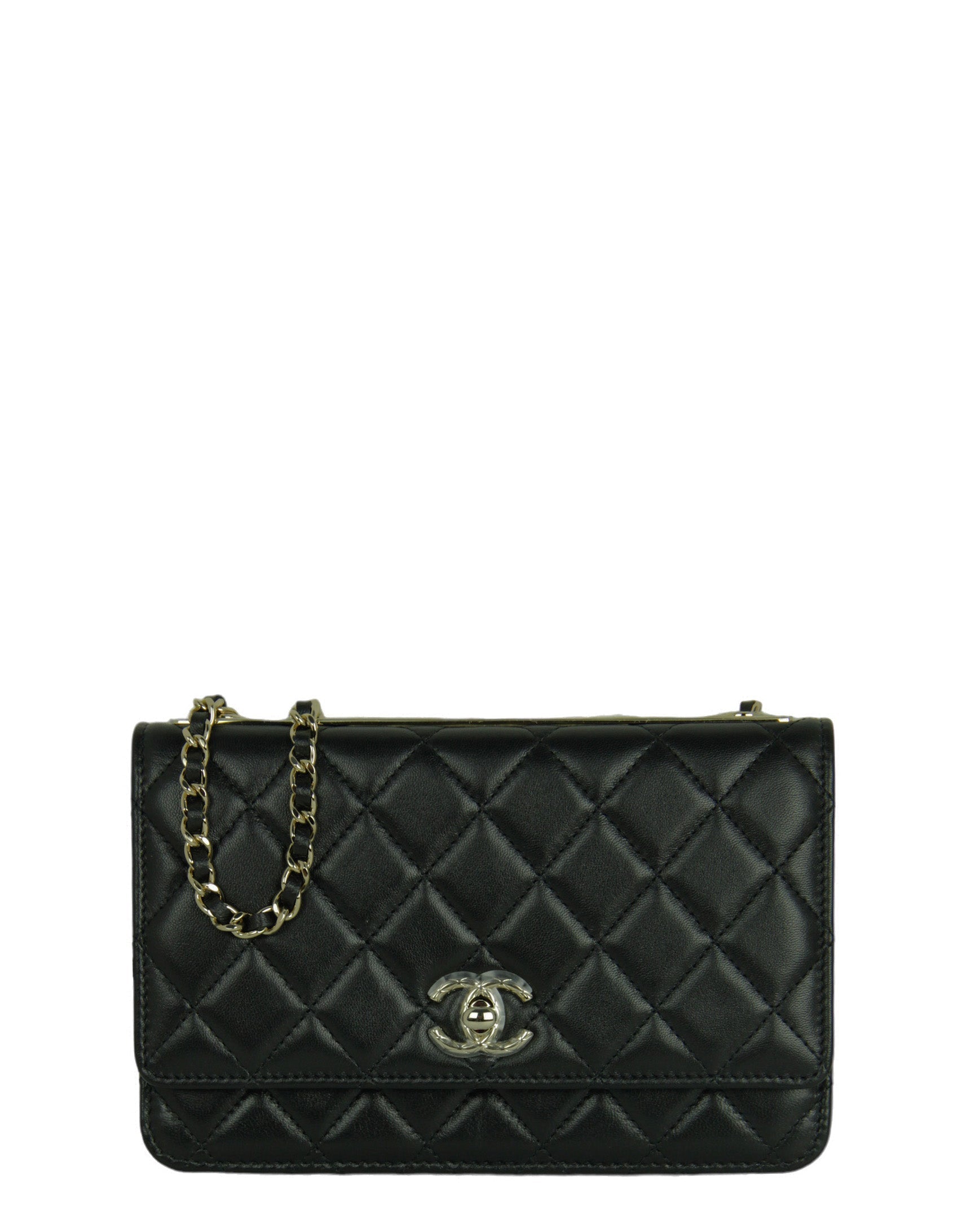 Chanel New Black Quilted Trendy Cc Woc Women Shoes