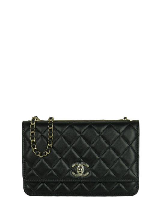 Chanel NEW 2023 Black Quilted Trendy CC WOC