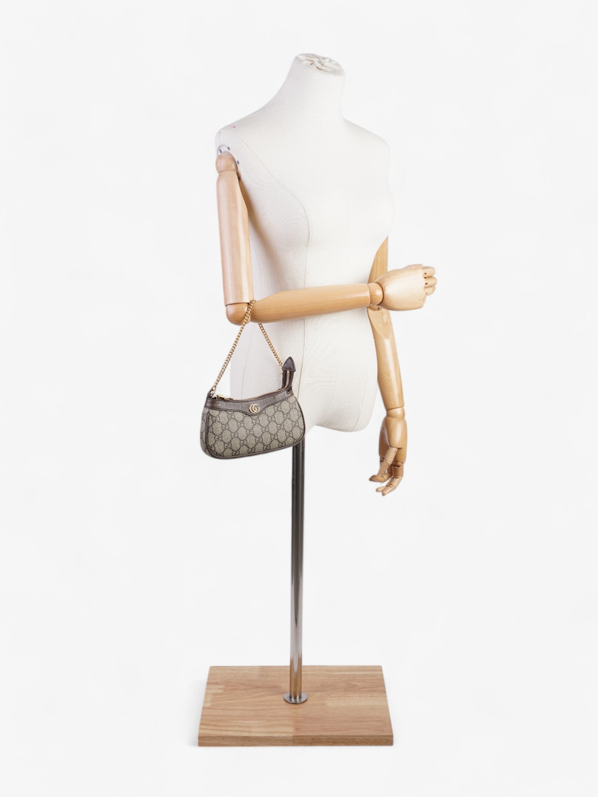 Gucci Ophidia Supreme Shoulder Bag Canvas Brown Mini 1
