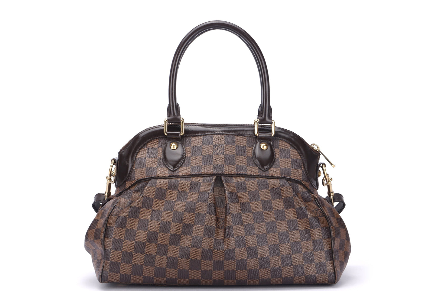 LOUIS VUITTON N51997 TREVI (TJ0181) PM SIZE, DAMIER ÉBÈNE CANVAS, WITH STRAP, NO DUST COVER