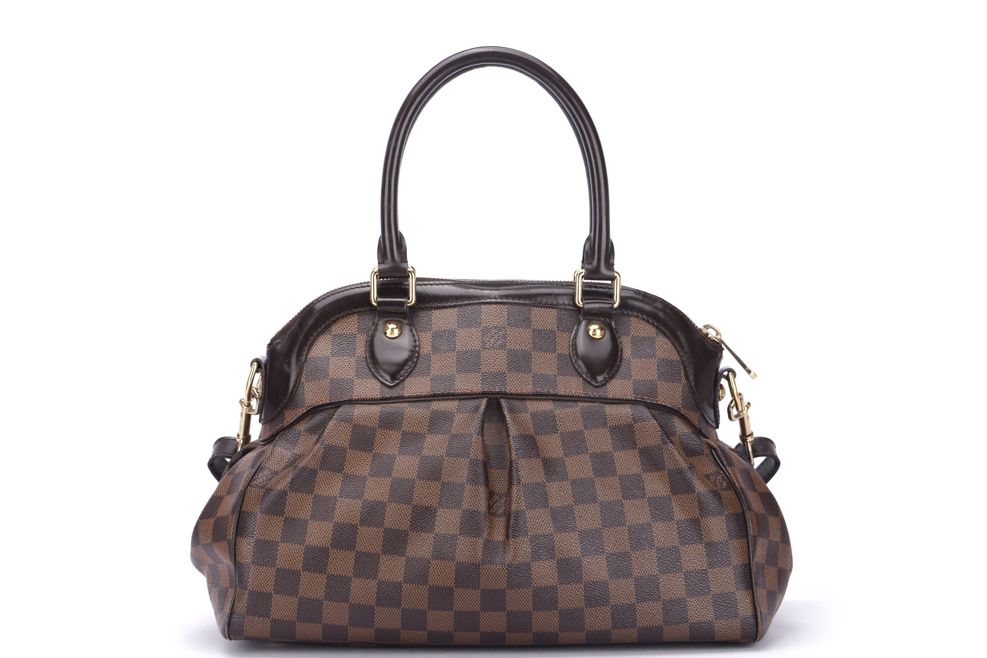 LOUIS VUITTON N51997 TREVI (TJ0181) PM SIZE, DAMIER ÉBÈNE CANVAS, WITH STRAP, NO DUST COVER