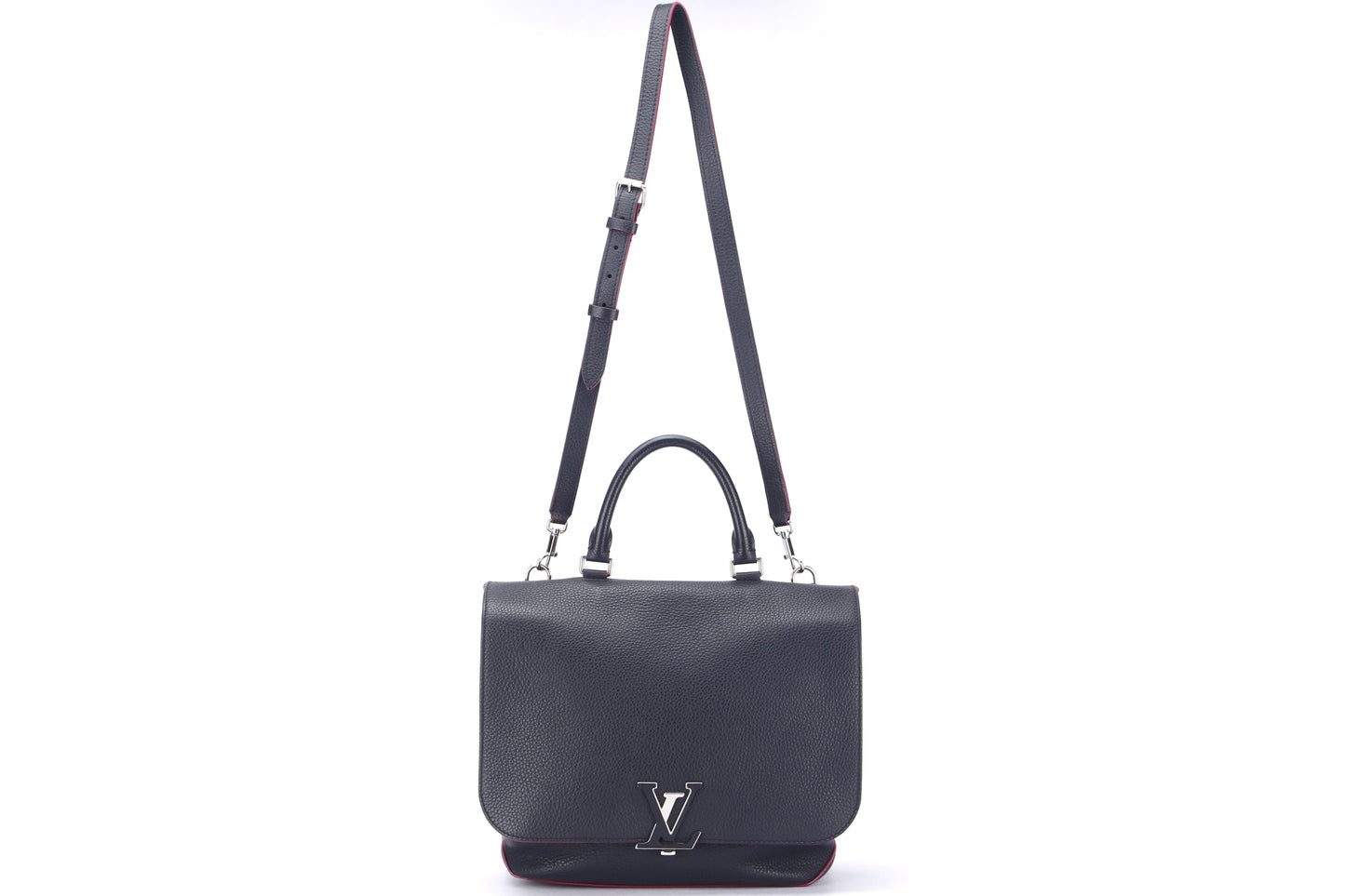 LOUIS VUITTON M42285 VOLTA (MI1186) PM SIZE, BLACK LEATHER, WITH STRAP & DUST COVER
