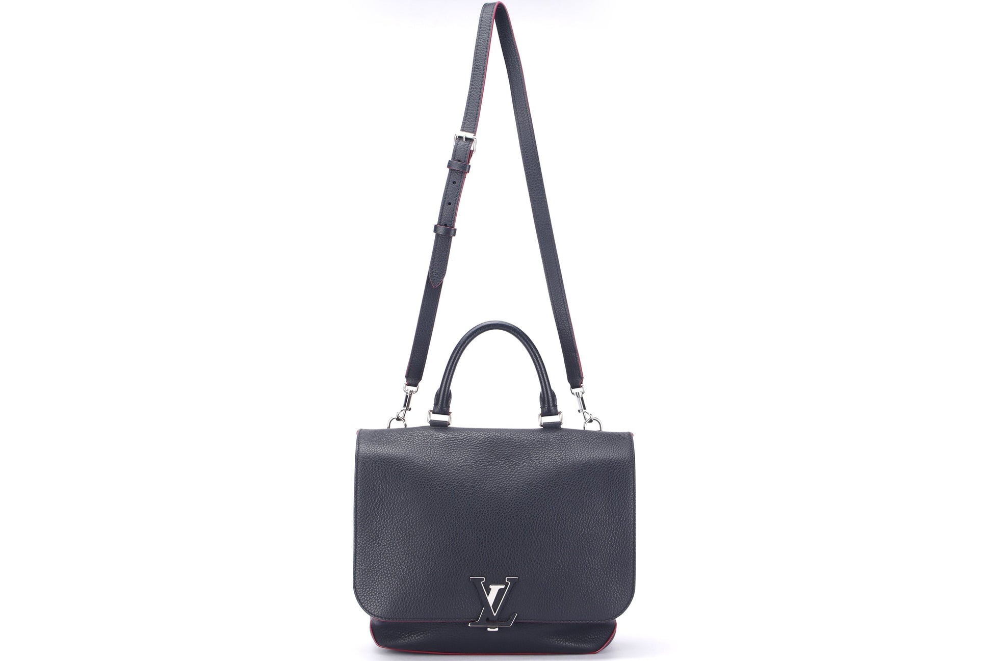 LOUIS VUITTON M42285 VOLTA (MI1186) PM SIZE, BLACK LEATHER, WITH STRAP & DUST COVER