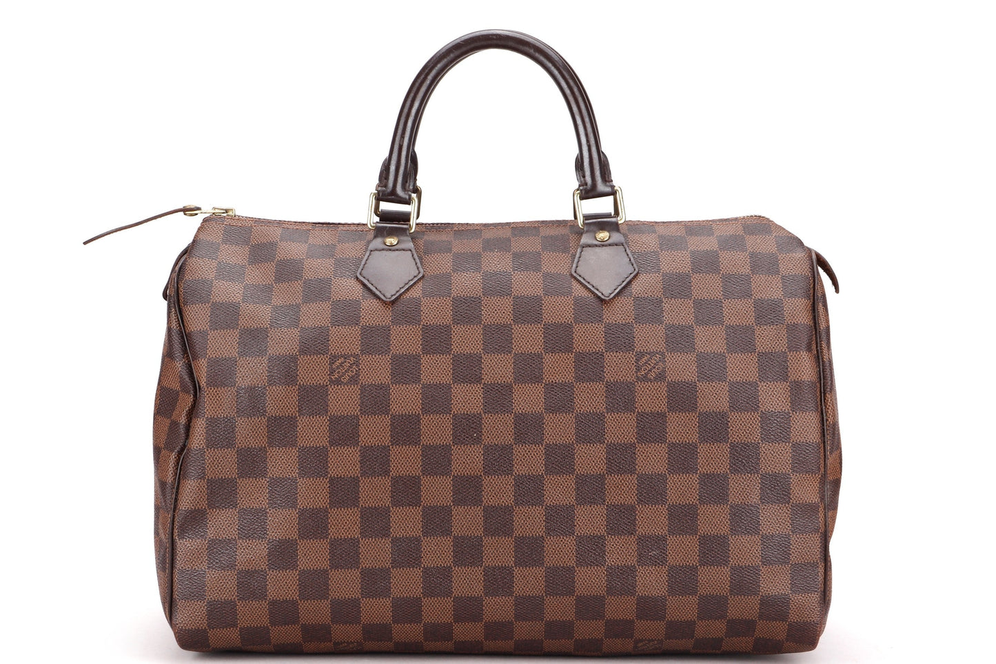 LOUIS VUITTON N41523 SPEEDY 35 (DU3141) DAMIER EBENE, WITH KEYS & LOCK, NO DUST COVER