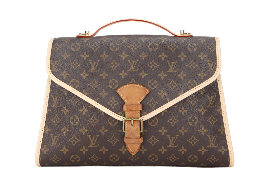 LOUIS VUITTON M51122 BEL AIR (SL0977) MONOGRAM CANVAS GOLD HARDWARE WITH STRAP & DUST COVER