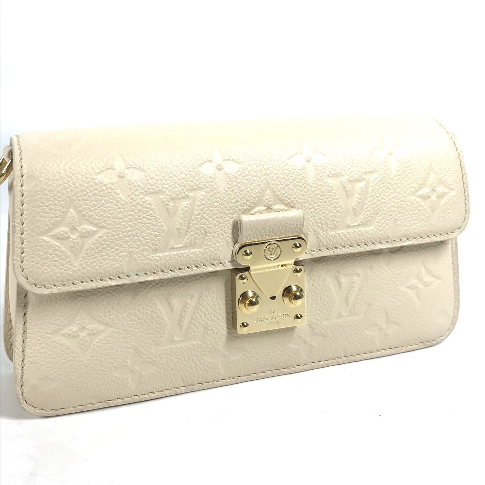 Louis Vuitton M82836 Ann Platt Ann Platt Monogram Leather Beige Chain Wallet Case
