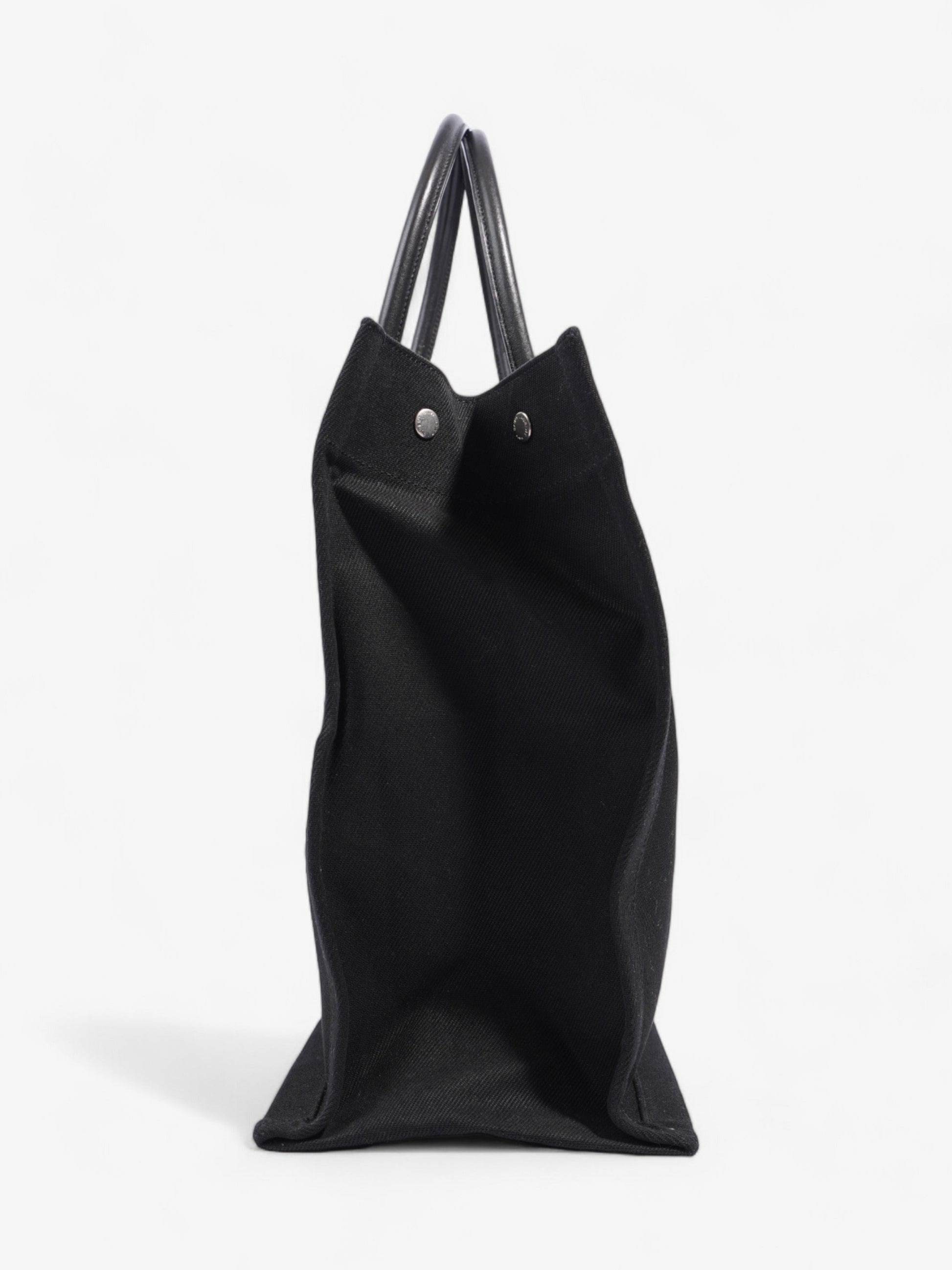 YSL Saint Laurent Rive Gauche Tote Canvas Black Large Tote Bag