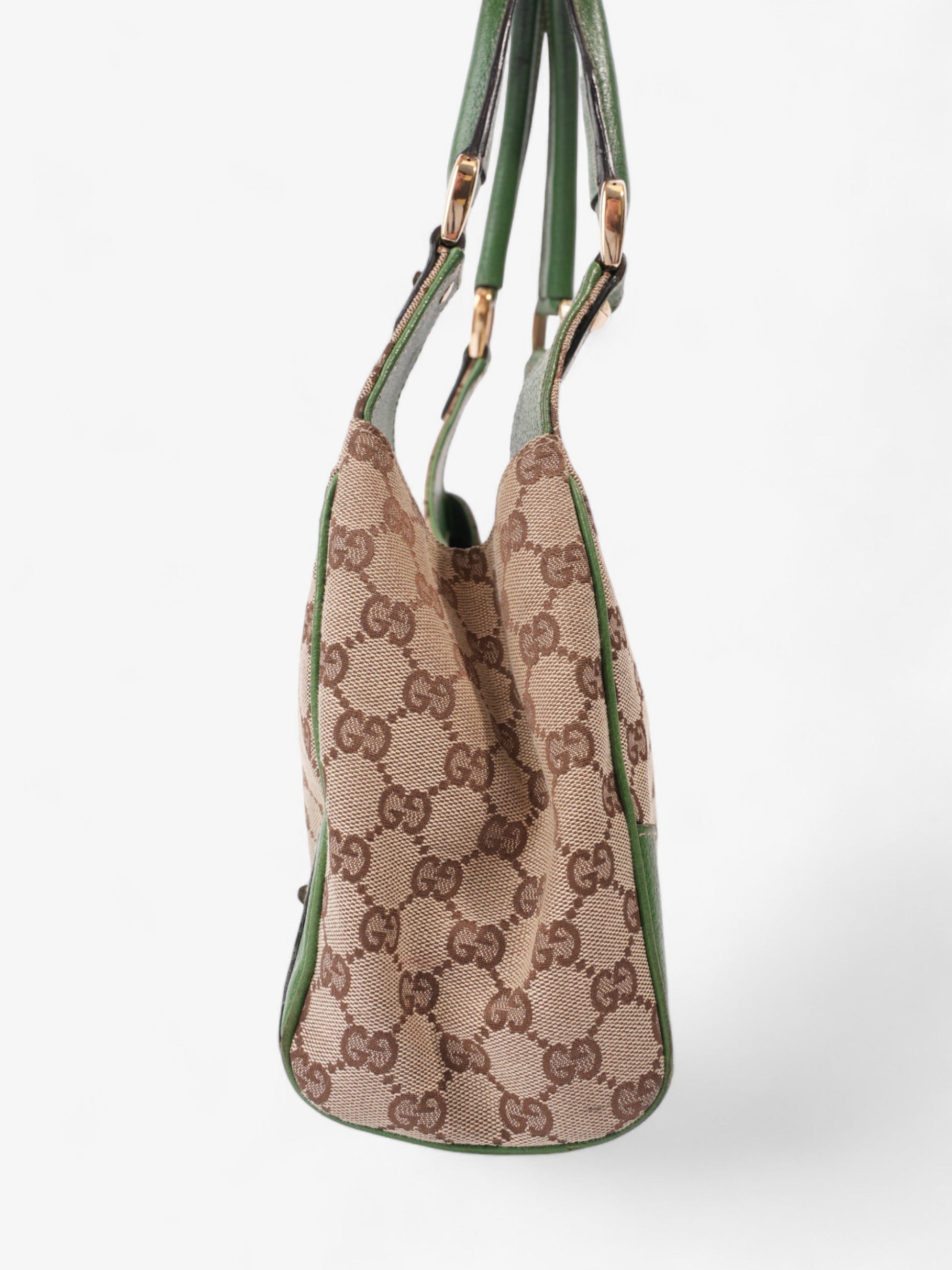 Gucci Jackie And Ebony Supreme Shoulder Bag Canvas Beige