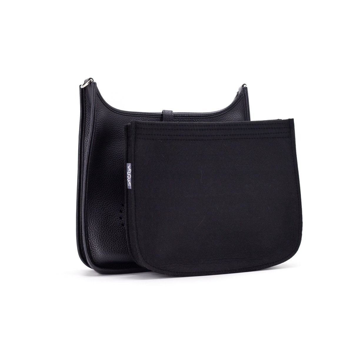 Hermes Luxury Evelyne Iii T Stamp Handbag Black Medium Travel Bag