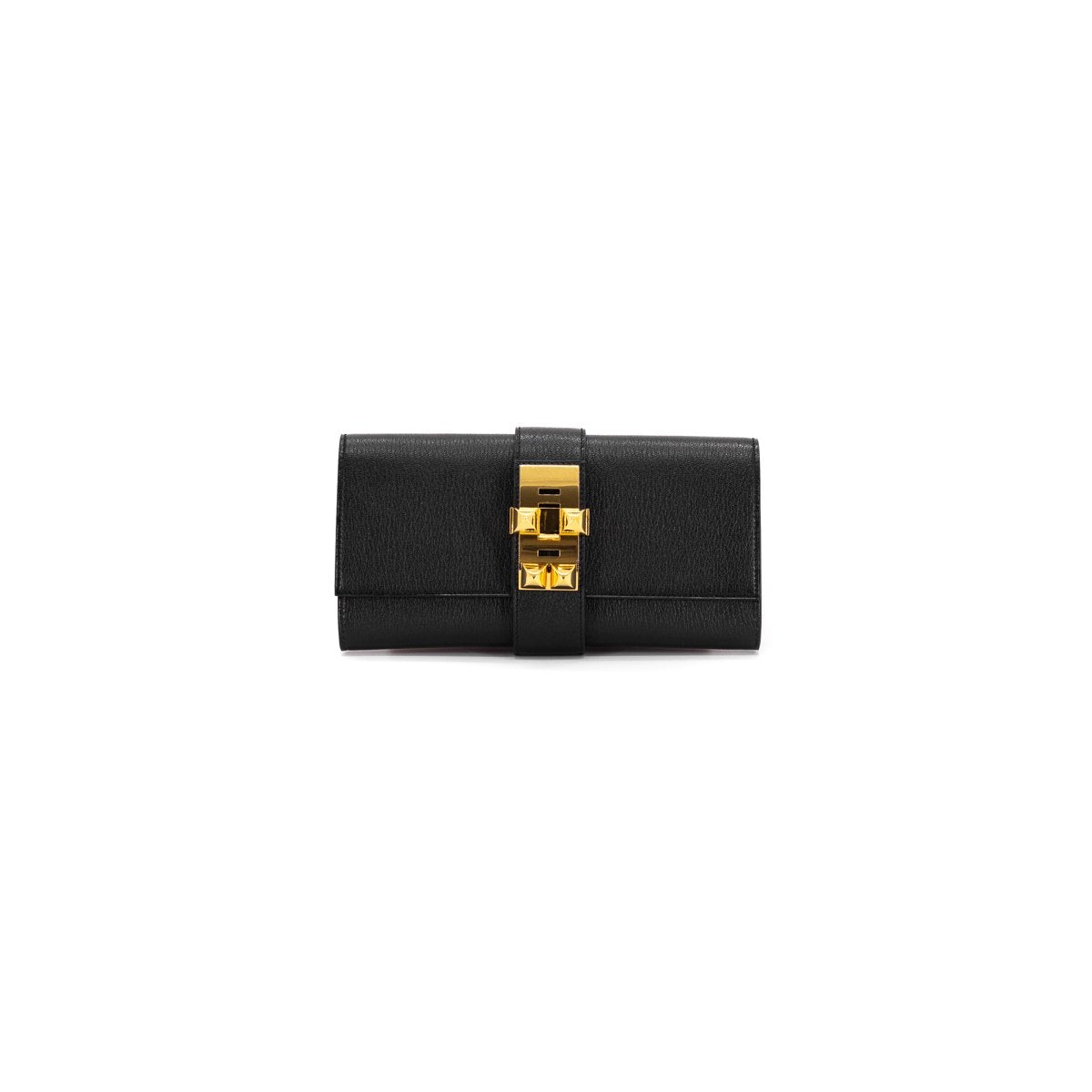 Hermes Pochette Medor Noir Stamp Handbag Travel Bag