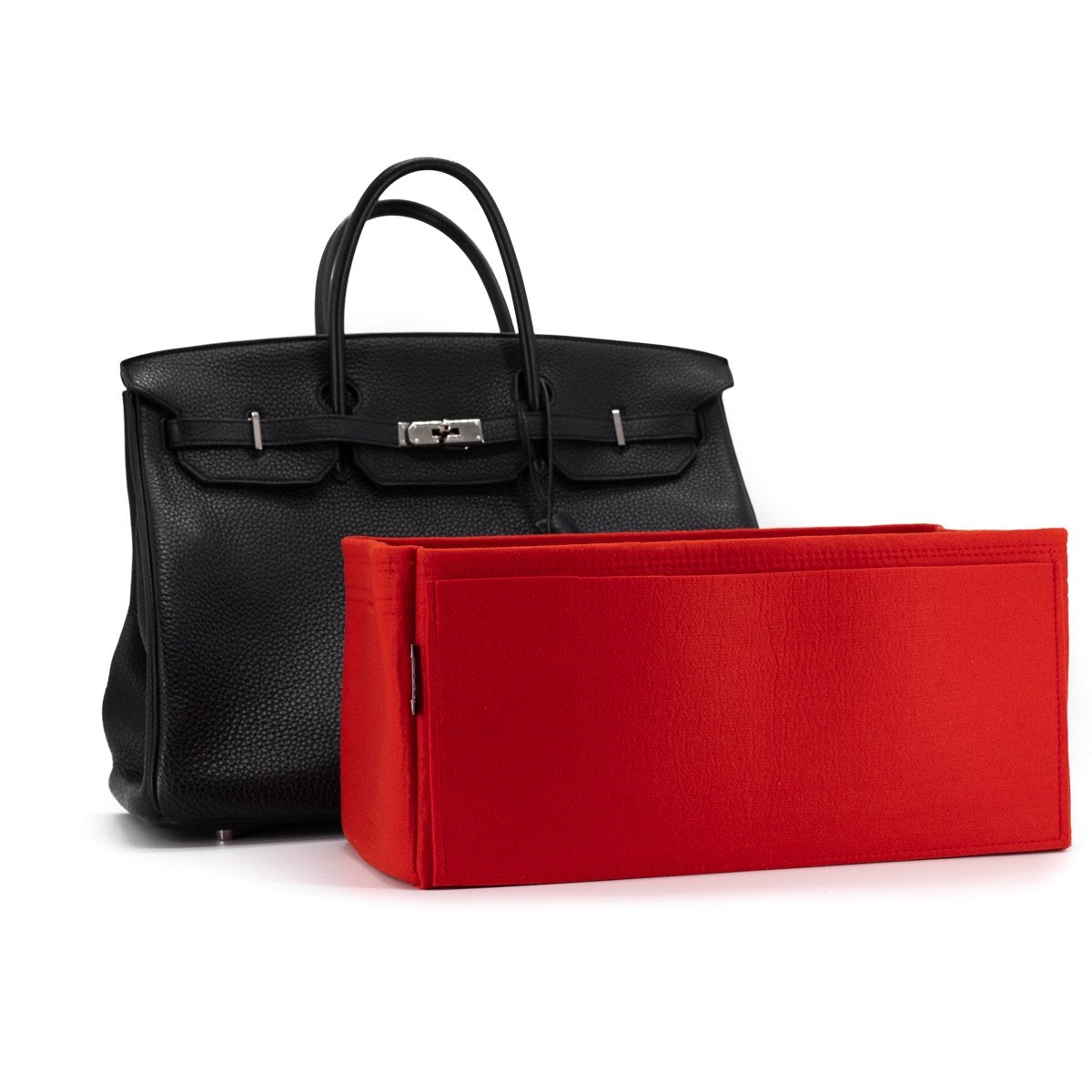 Hermes Luxury Birkin Noir Q Stamp Handbag Travel Bag