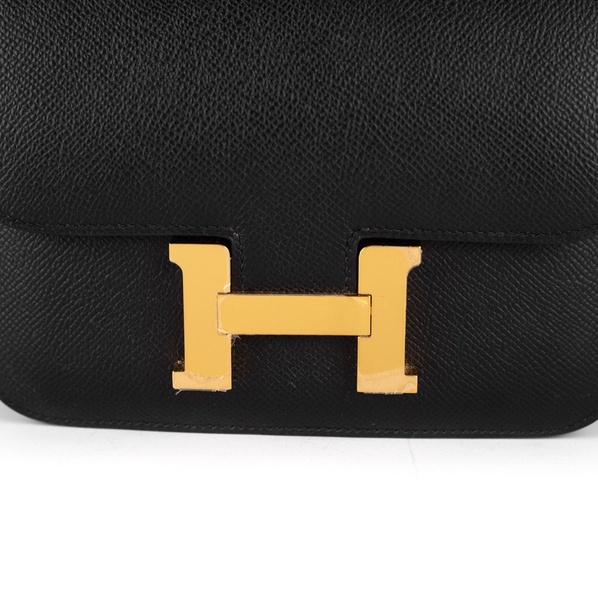 Hermes Constance Noir Stamp Handbag Mini Travel Bag