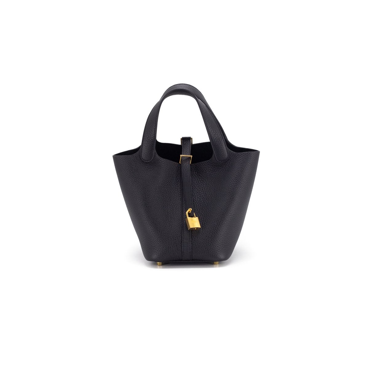Hermes Picotin Noir Stamp Handbag Travel Bag