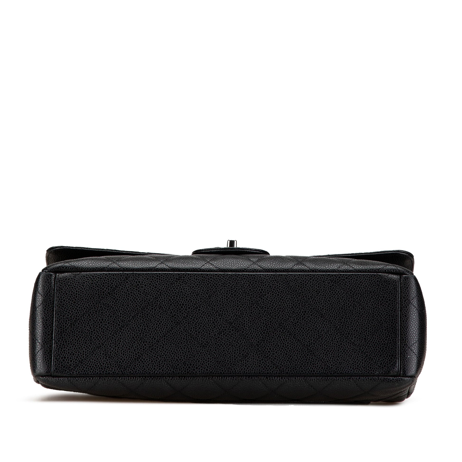 Black Chanel Maxi Classic Caviar Single Flap Shoulder Bag