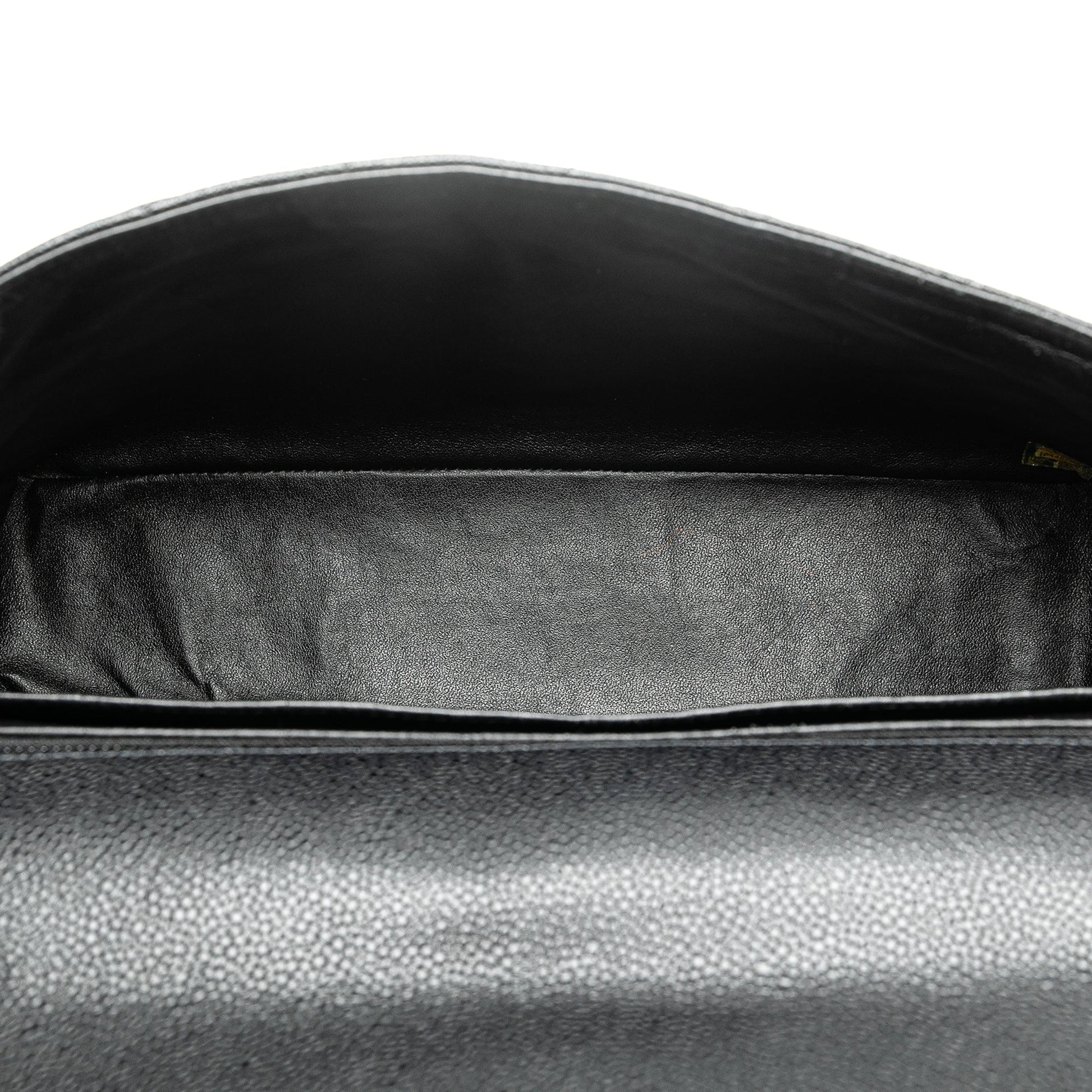 Black Chanel Maxi Classic Caviar Single Flap Shoulder Bag
