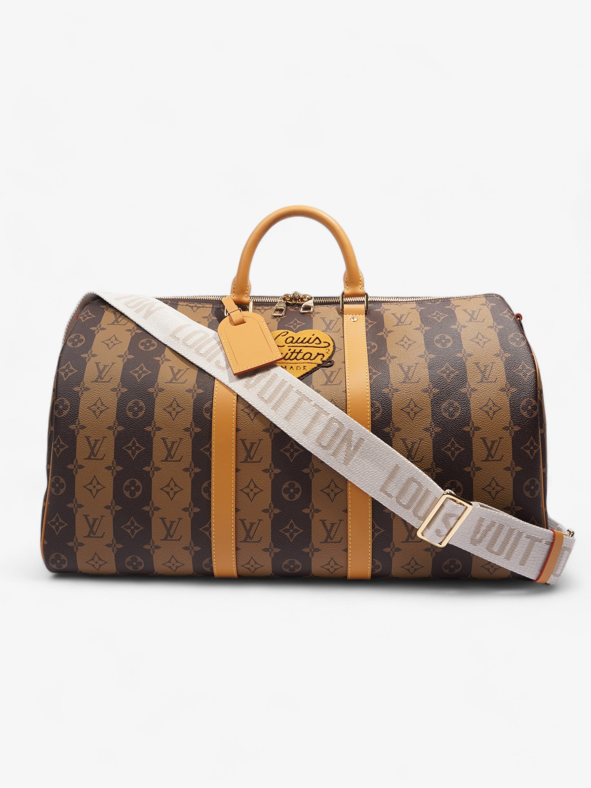 Louis Vuitton x Nigo Keepall Bandouliere Reverse 50 Monogram Canvas Travel Bag
