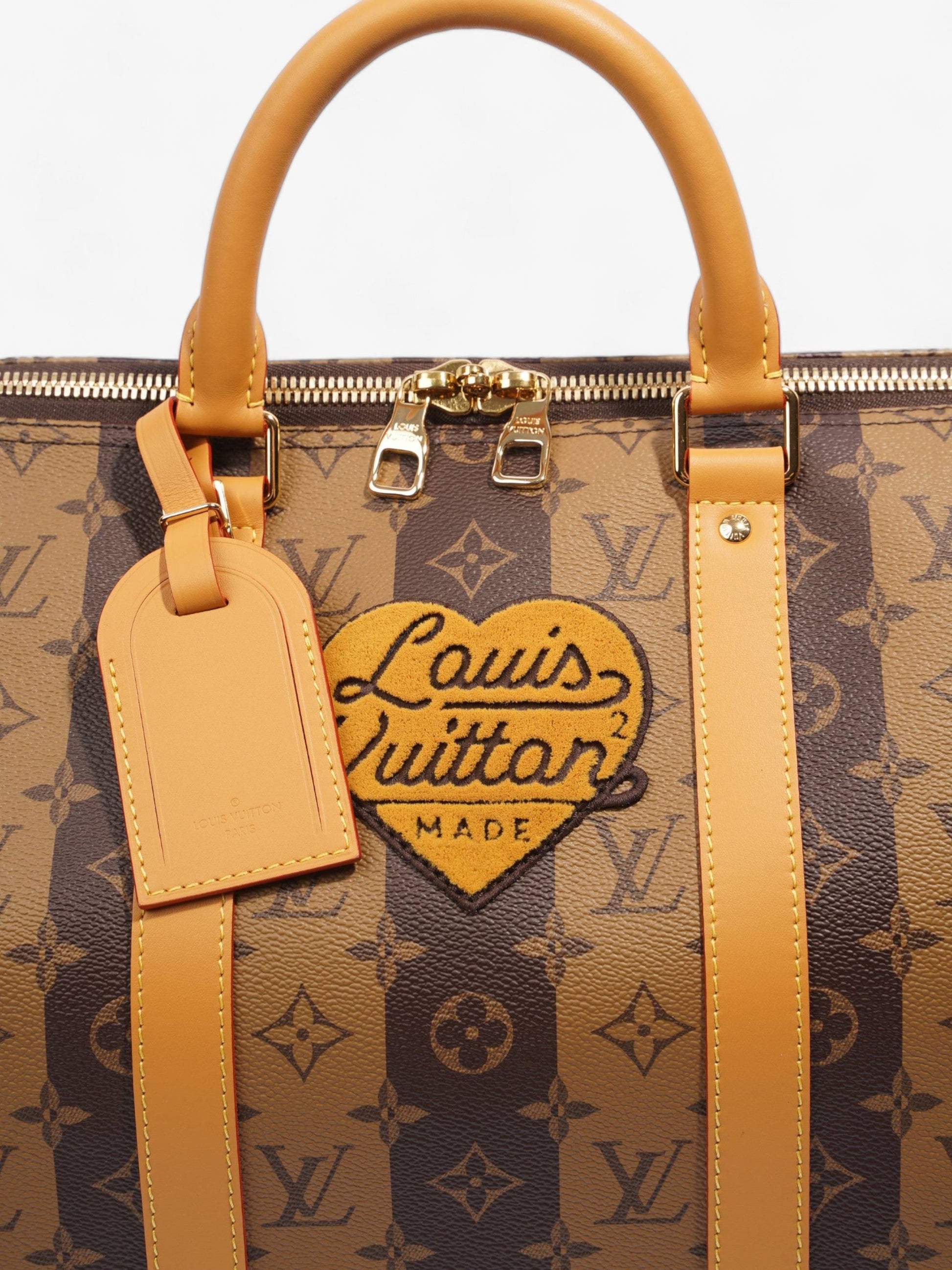 Louis Vuitton x Nigo Keepall Bandouliere Reverse 50 Monogram Canvas Travel Bag