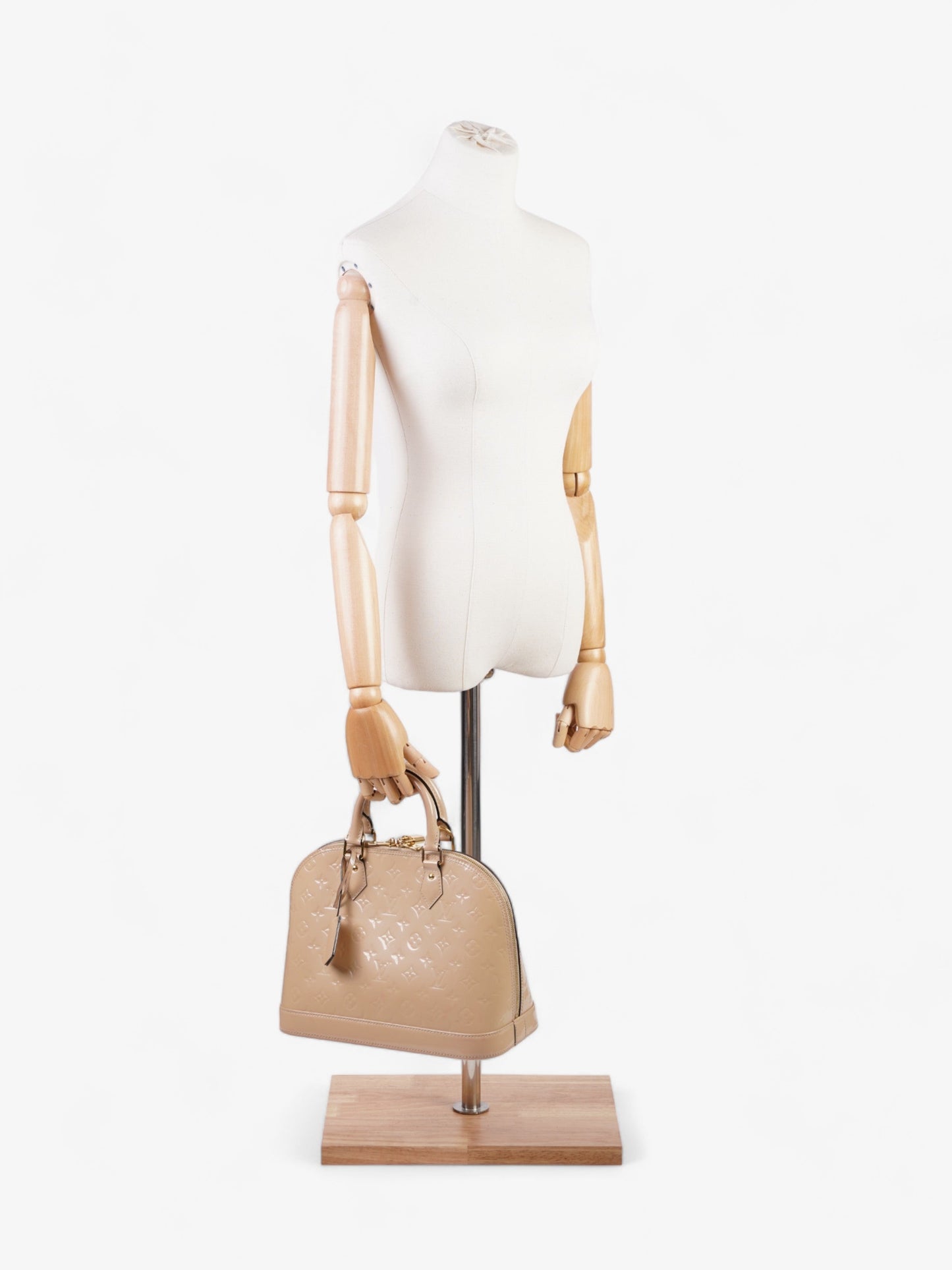 Louis Vuitton Alma PM Vernis Leather Beige Handbag