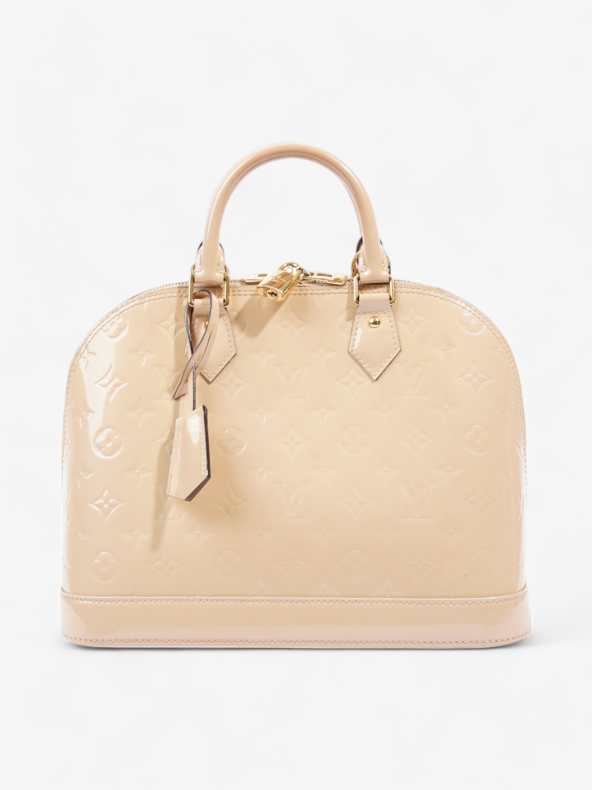 Louis Vuitton Alma PM Vernis Leather Beige Handbag