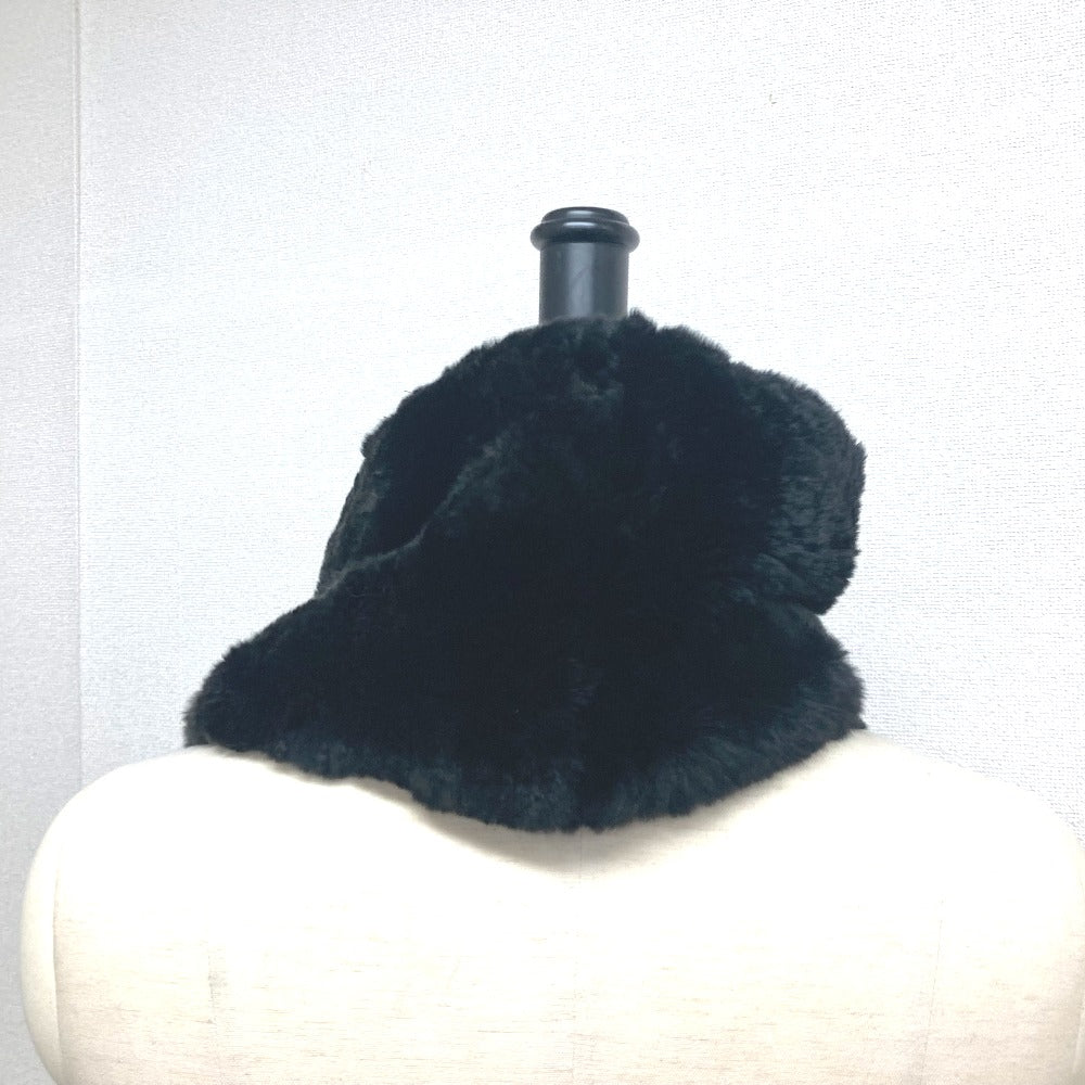 Chanel Scarf Lapin Big Coco CC COCO Black
