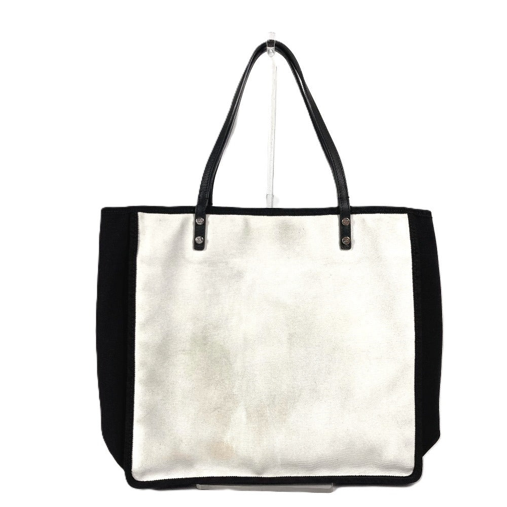 Chanel Let's Lemon Straight Black Canvas Leather Shoulder Bag