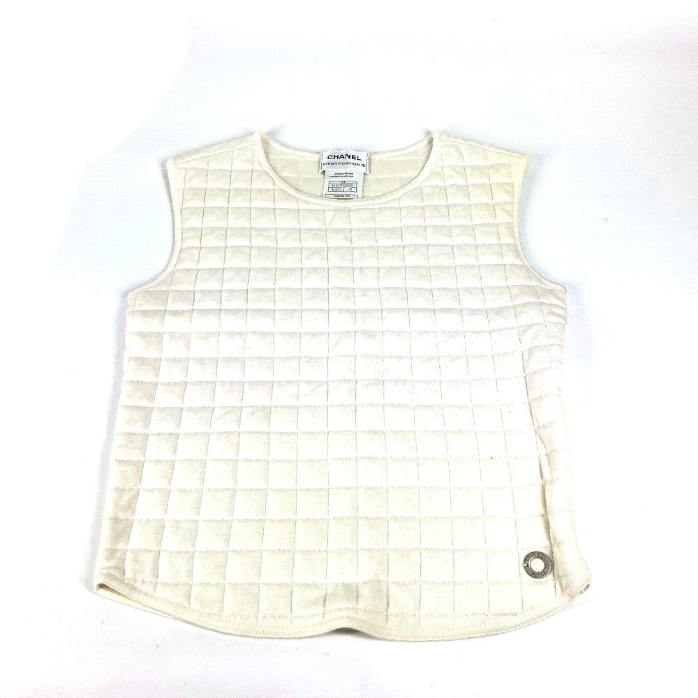 Chanel Tank top cotton 00T Quilting CC White Handbag