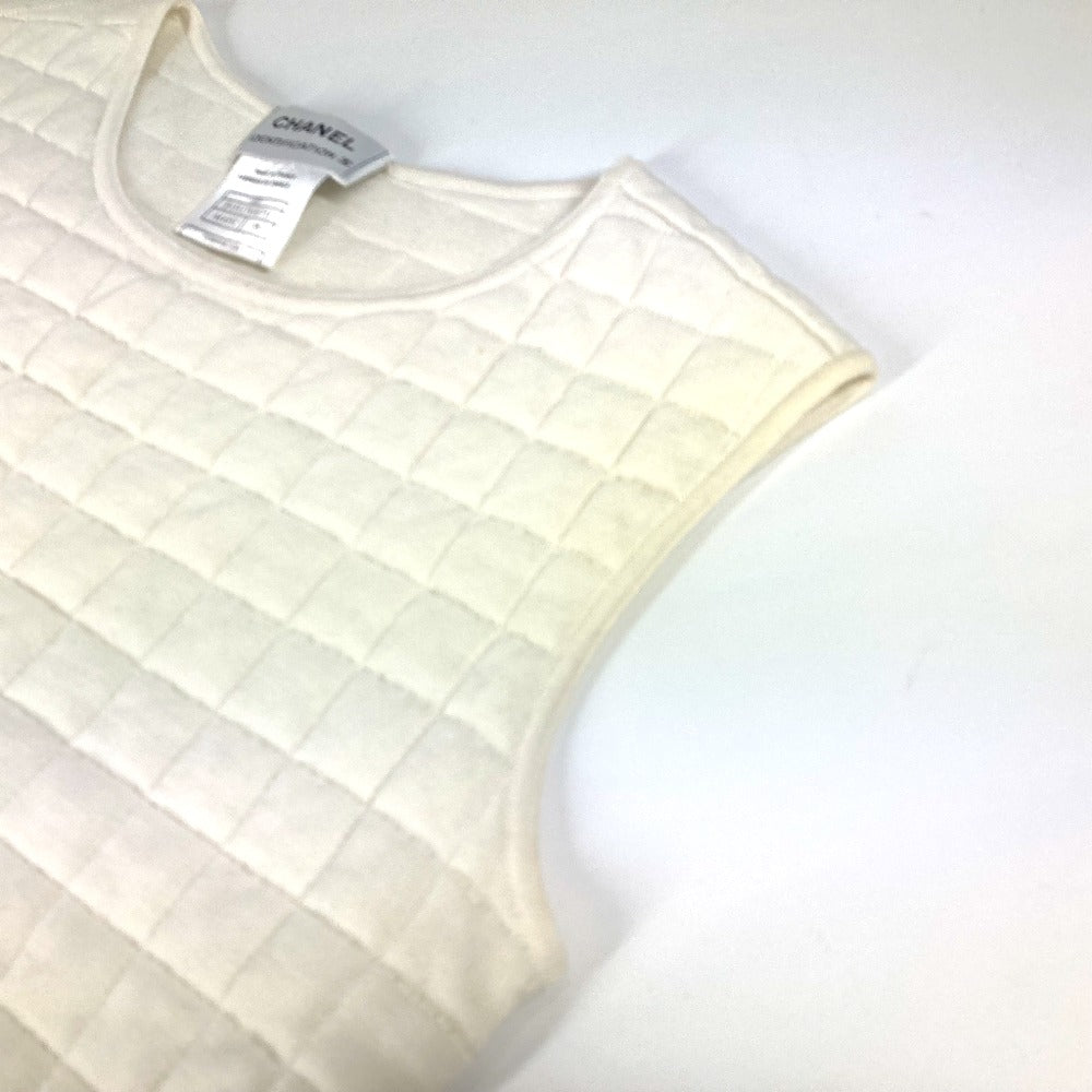 Chanel Tank top cotton 00T Quilting CC White Handbag