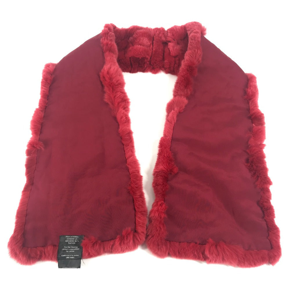 Chanel Scarf fur Red