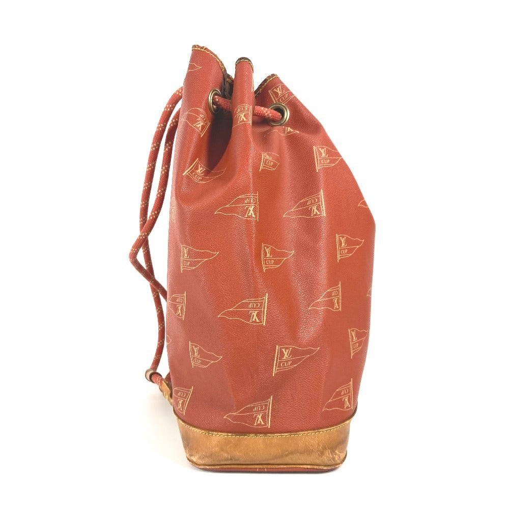 Louis Vuitton M80026 Cup 95 LVCUP Saint Leather Canvas Orange Shoulder Bag