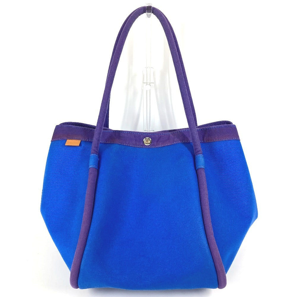 Hermes Handbag With Porch Sac Baga Gm Sac Baga Canvas Blue Travel Bag