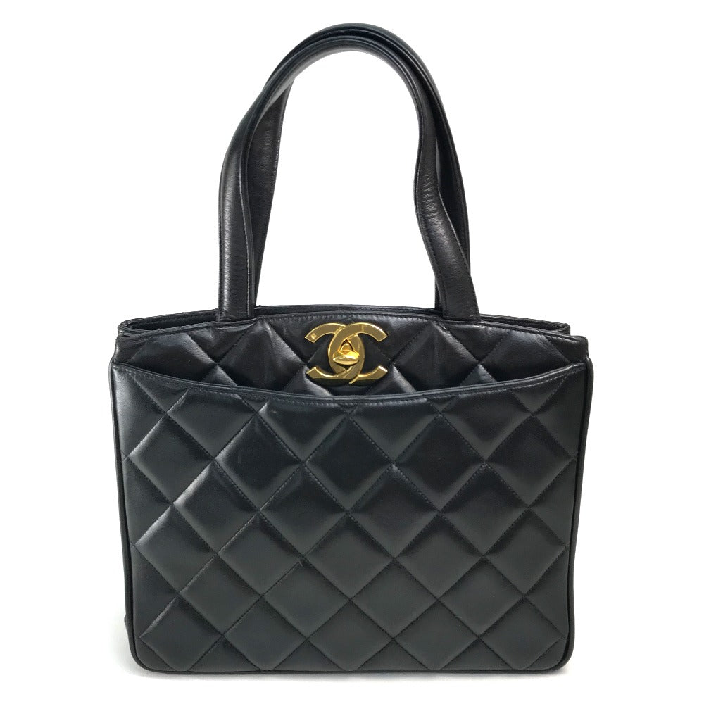 Chanel lambskin x Black Gold Tote Bag