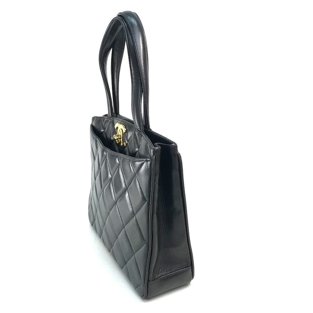 Chanel lambskin x Black Gold Tote Bag