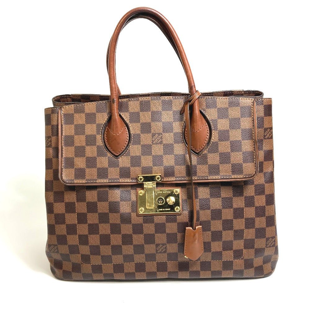 Louis Vuitton N41273 Damier Ascot Canvas Brown Handbag