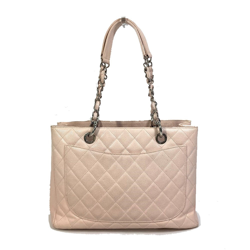 Chanel Caviar skin CC COCO Mark Matrasse Pink Tote Bag Mo 6