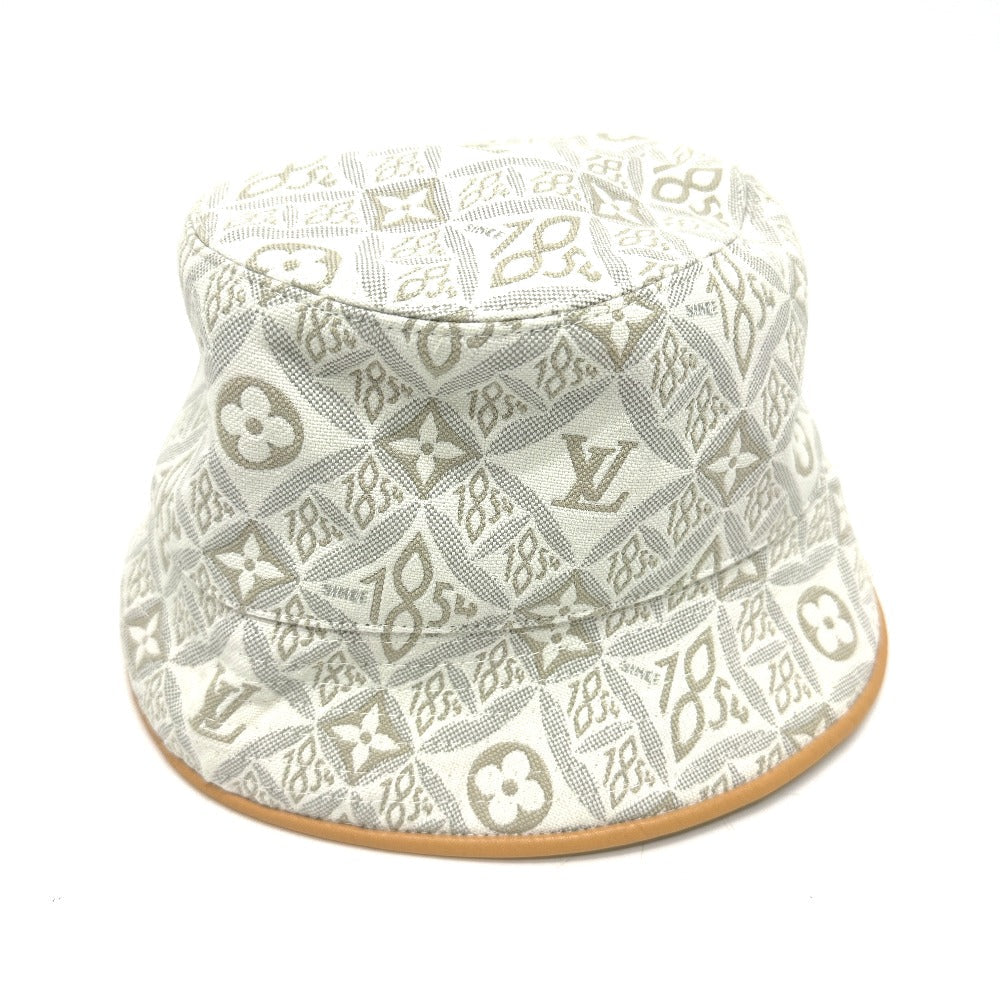 Louis Vuitton M77440 chapeau Jacquard S Monogram Cotton Beige Hat