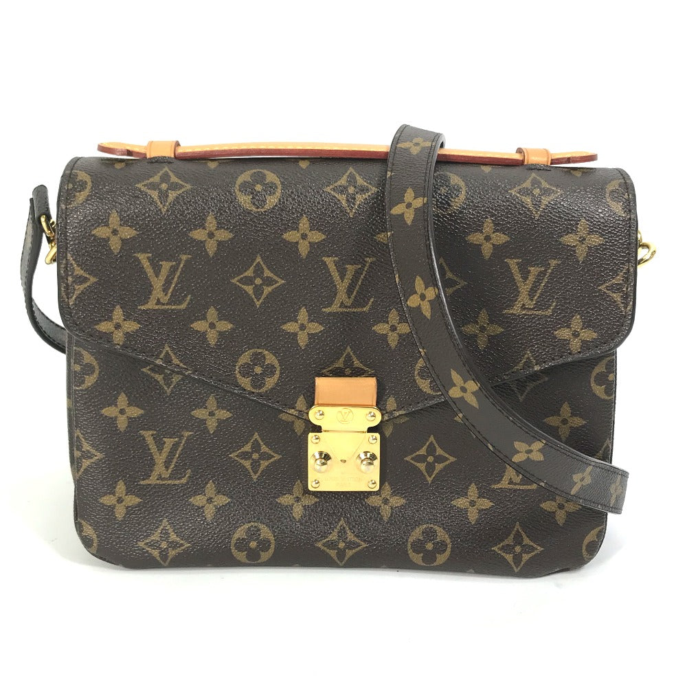 Louis Vuitton M44875 Pochette Metis MM Monogram Canvas Brown Clutch Bag