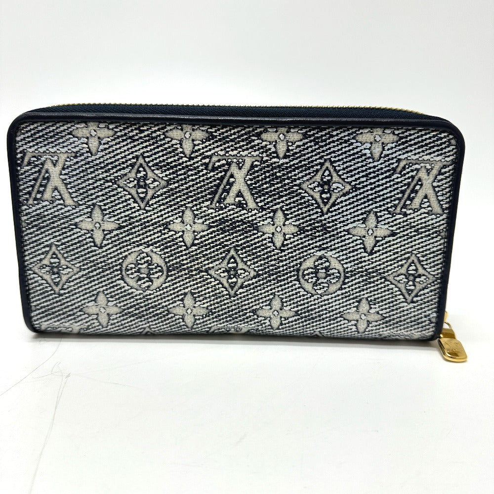 Louis Vuitton Long Purse M82468 Fabric Jacquard Monogram Navy Wallet Case