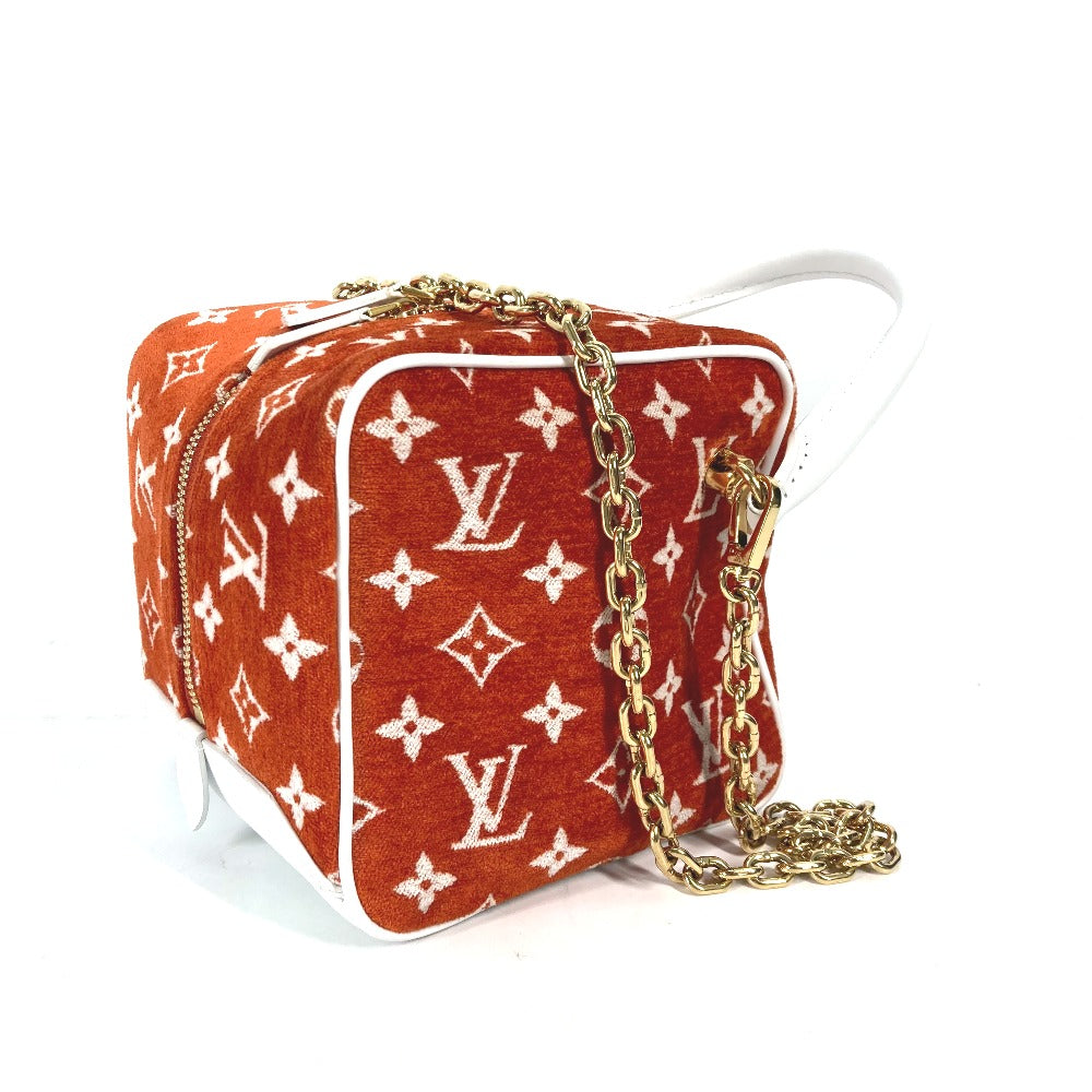 Louis Vuitton M46212 Velvet Match Square Leather Orange Handbag