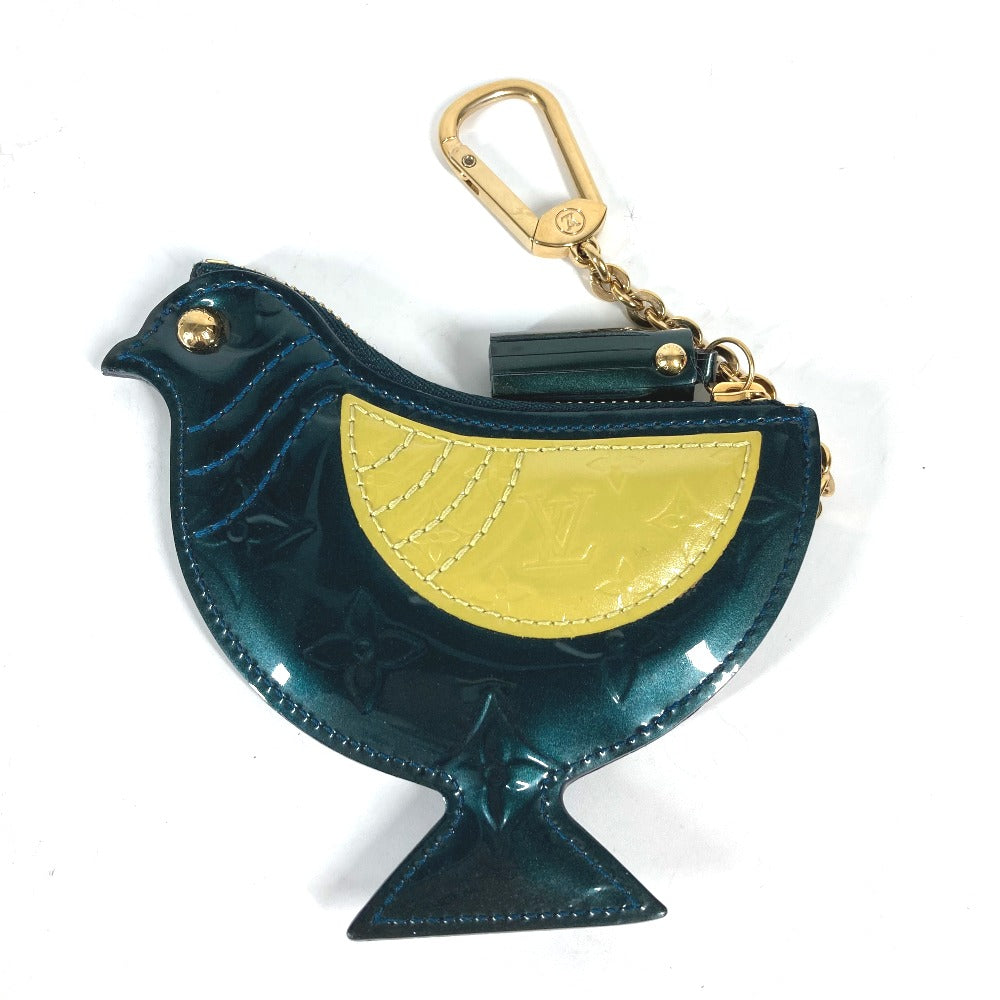 Louis Vuitton Coin M91405 Vernis Pochette Monogram Green Clutch Bag
